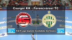 Csurgói KK - Ferencvárosi TC bajnoki férfi kézilabda mérkőzés 2022. november 12.